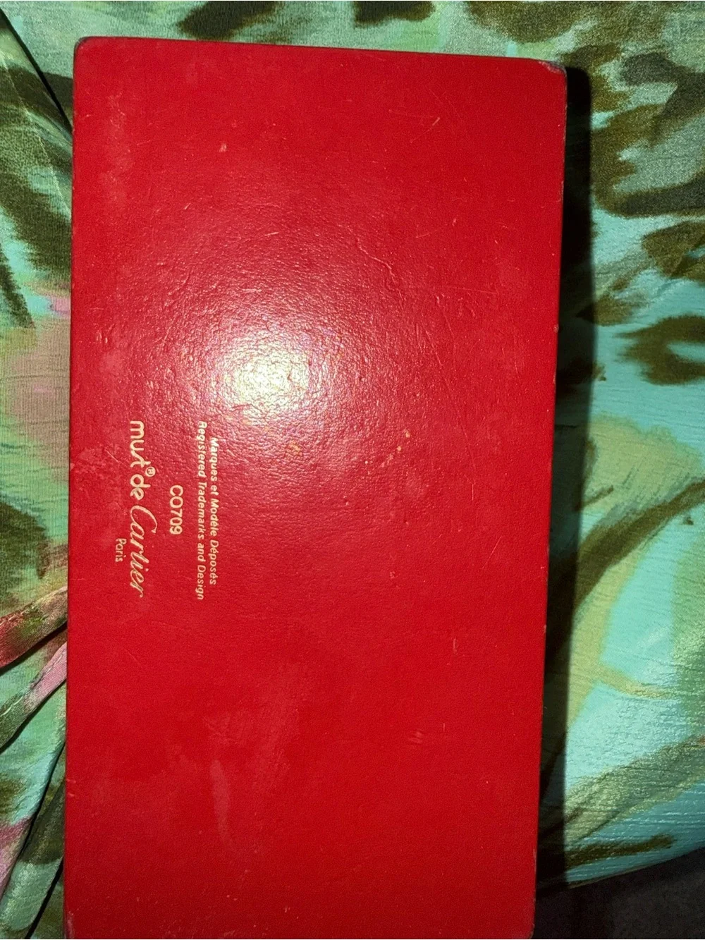 RARE Authentic Vintage Cartier Bagatelle Wood Sunglasses 135b w/ Red Box